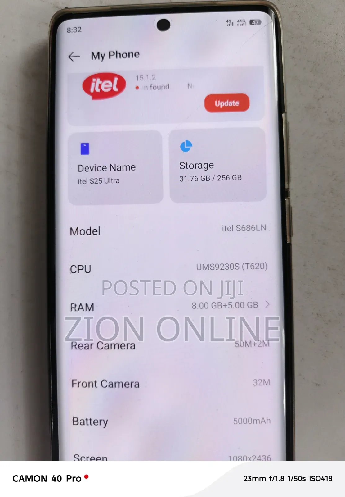 Itel S25 Ultra 256 GB Blue