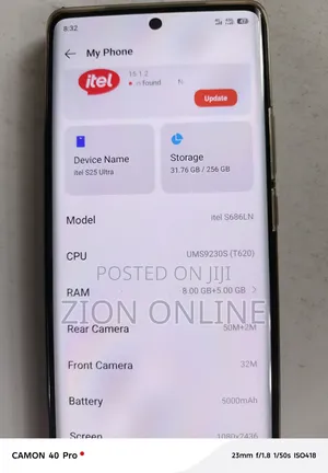 Itel S25 Ultra 256 GB Blue