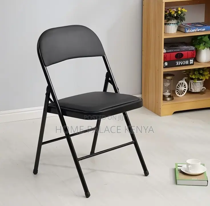 Foldable Chair; Metal Folding Chair With Soft Padded Seat