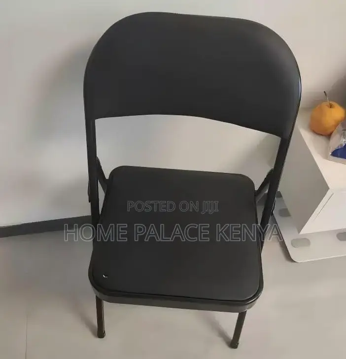 Foldable Chair; Metal Folding Chair With Soft Padded Seat