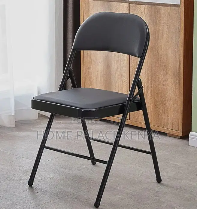 Foldable Chair; Metal Folding Chair With Soft Padded Seat