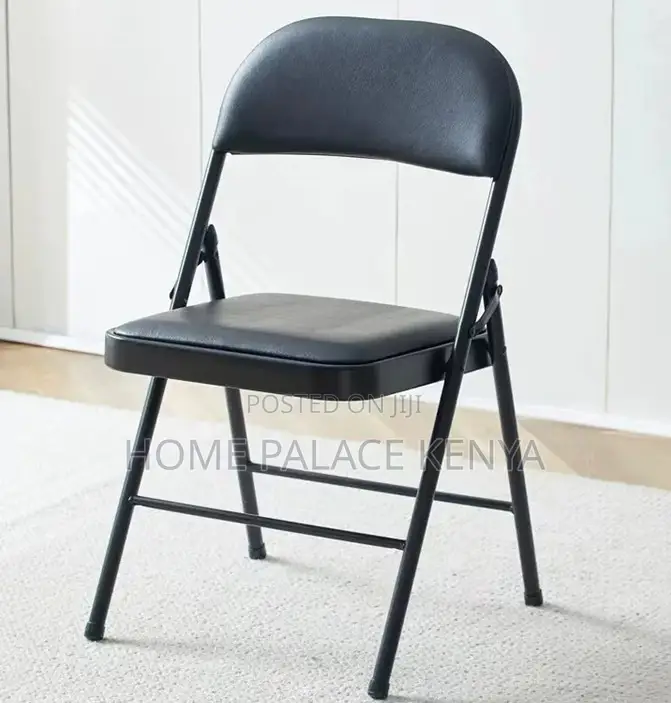 Foldable Chair; Metal Folding Chair With Soft Padded Seat