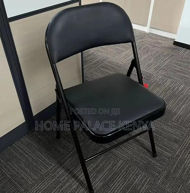 Foldable Chair; Metal Folding Chair With Soft Padded Seat - thumbnail 8