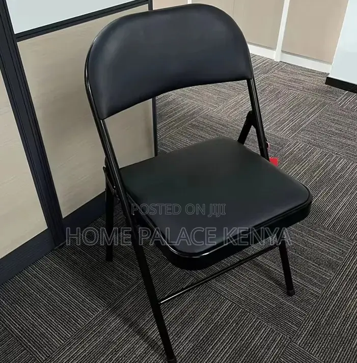 Foldable Chair; Metal Folding Chair With Soft Padded Seat