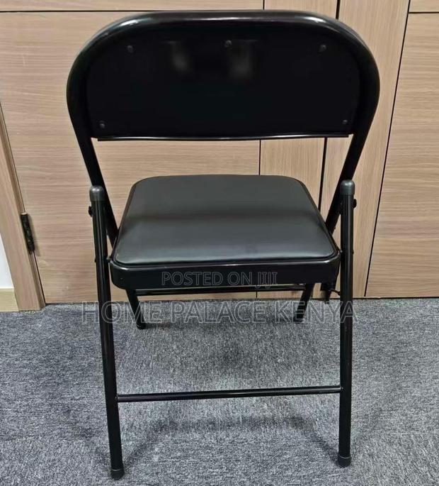 Foldable Chair; Metal Folding Chair With Soft Padded Seat - thumbnail 11