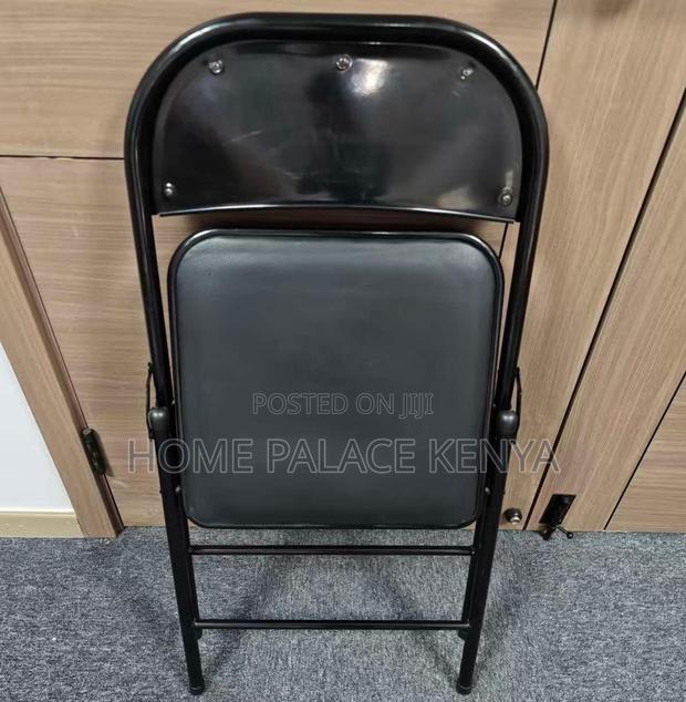 Foldable Chair; Metal Folding Chair With Soft Padded Seat - thumbnail 12