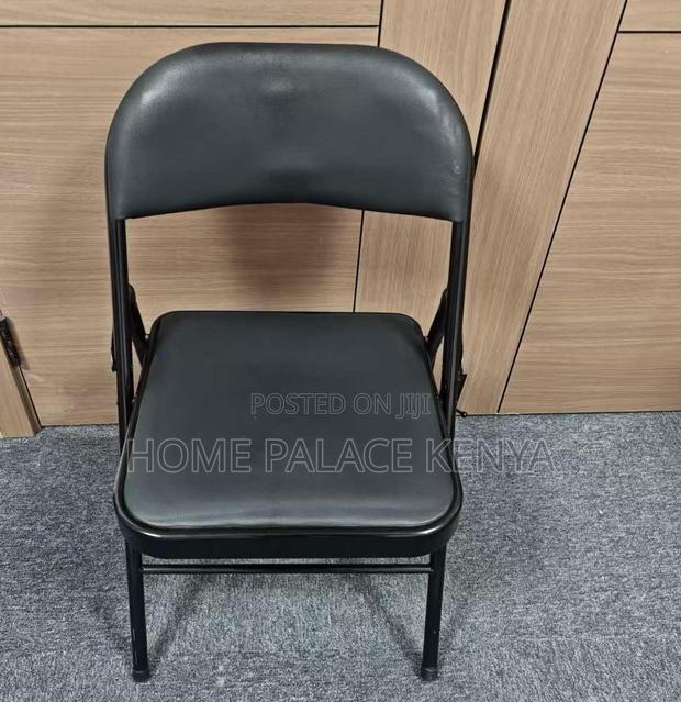 Foldable Chair; Metal Folding Chair With Soft Padded Seat - thumbnail 13