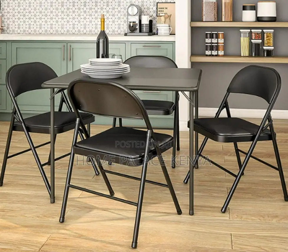 Foldable Chair; Metal Folding Chair With Soft Padded Seat