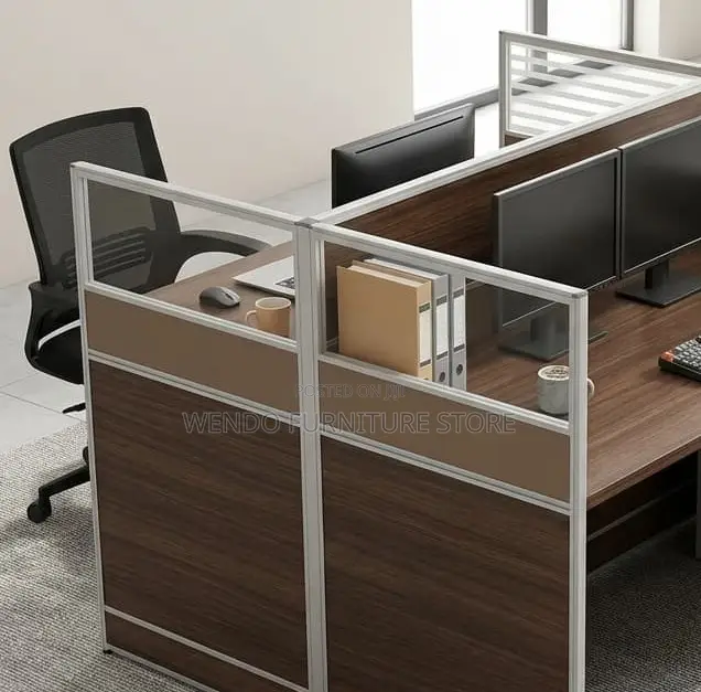 Office Workstations; Two Users Cubicle MDF Office Workstation Desk