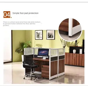 Office Workstations; Two Users Cubicle MDF Office Workstation Desk