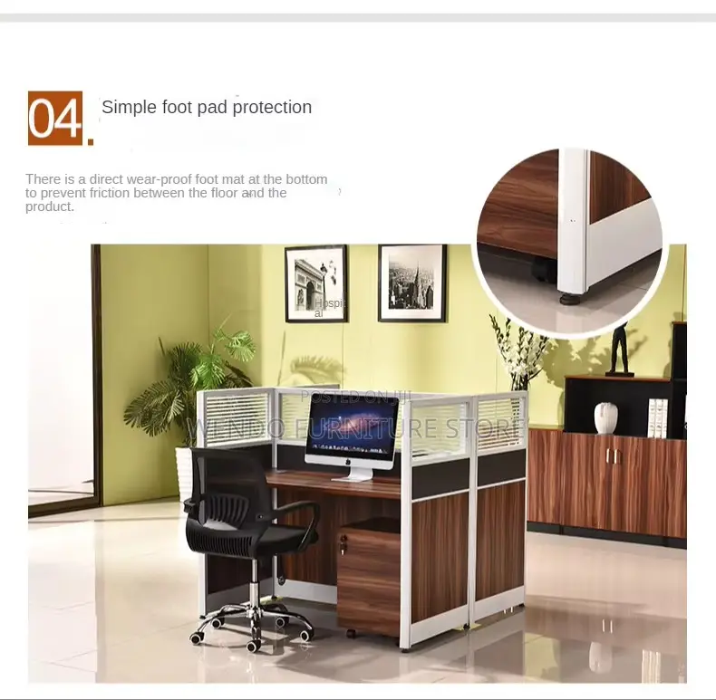 Office Workstations; Two Users Cubicle MDF Office Workstation Desk