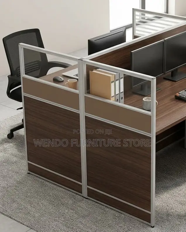 Office Workstations; Two Users Cubicle MDF Office Workstation Desk