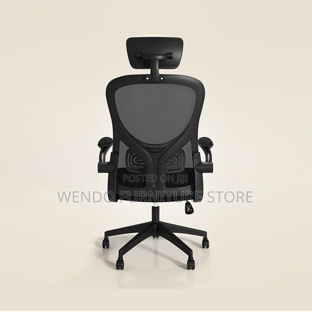 Office Chairs; Ergonomic High Back Office Chairs With Flip Up Armrests - thumbnail 3