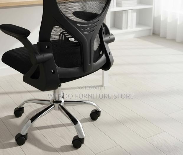 Office Chairs; Ergonomic High Back Office Chairs With Flip Up Armrests - thumbnail 7