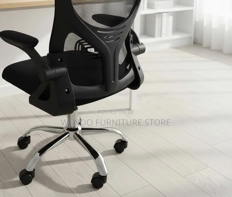 Office Chairs; Ergonomic High Back Office Chairs With Flip Up Armrests