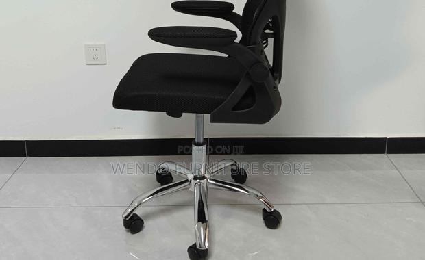 Office Chairs; Ergonomic High Back Office Chairs With Flip Up Armrests - thumbnail 11