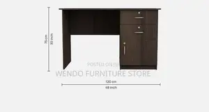 Office Desk; 1.4 Meters Executive Home Office Style Wooden Desk