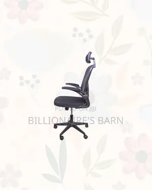 Heavy Duty Ergonomic Office Chair Flip Up Arms Adjustable Headrest