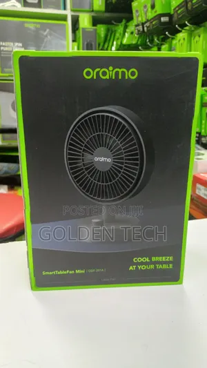 Oraimo 5w Smart Fan – Silent Cooling, All Day Comfort