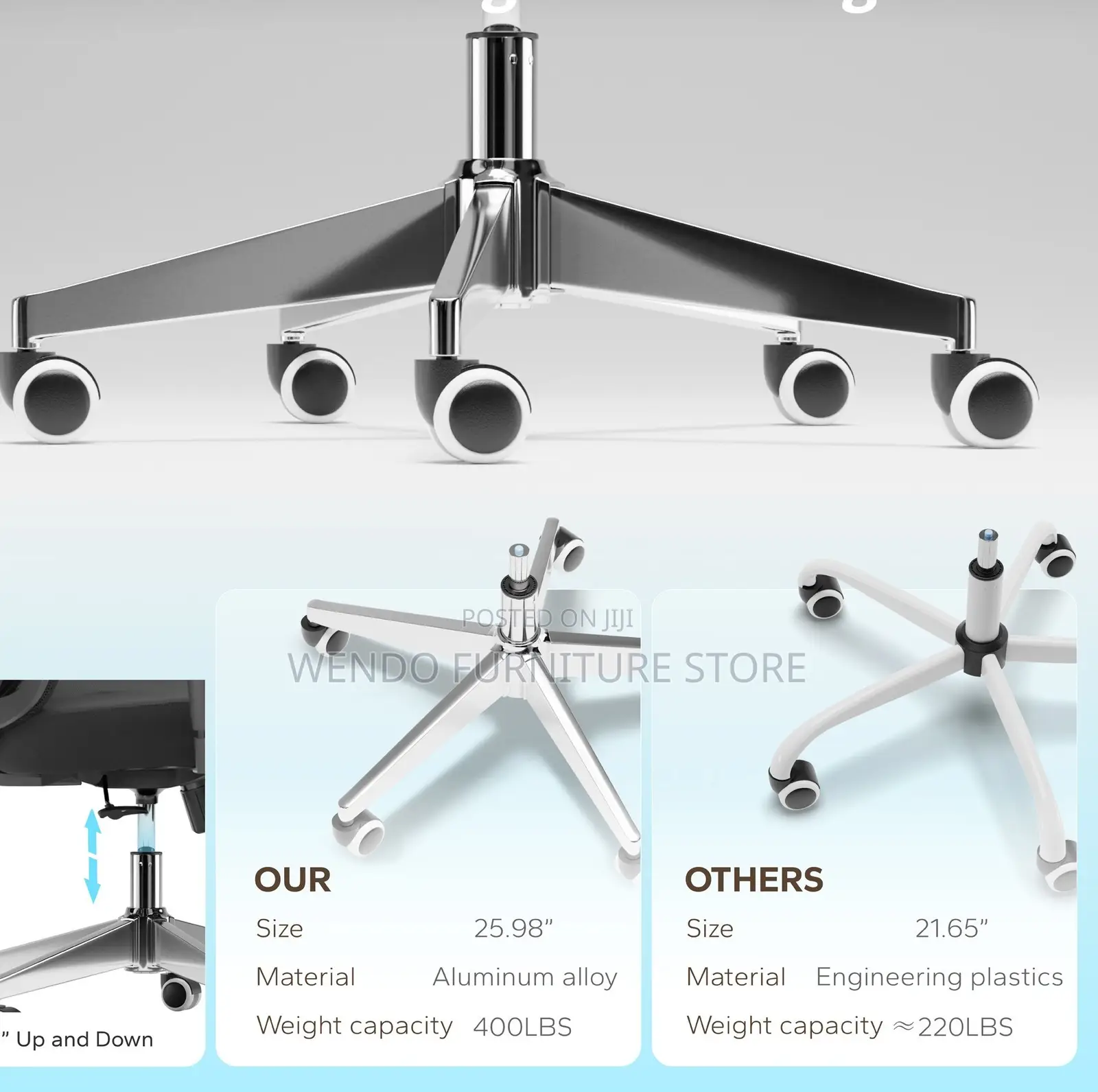 Office Chairs; High Backrest Ergonomic Support Executive Office Chairs