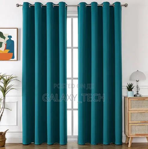 3pc Set Plain Curtains(2pcs Curtains,1 Sheer) - thumbnail 2
