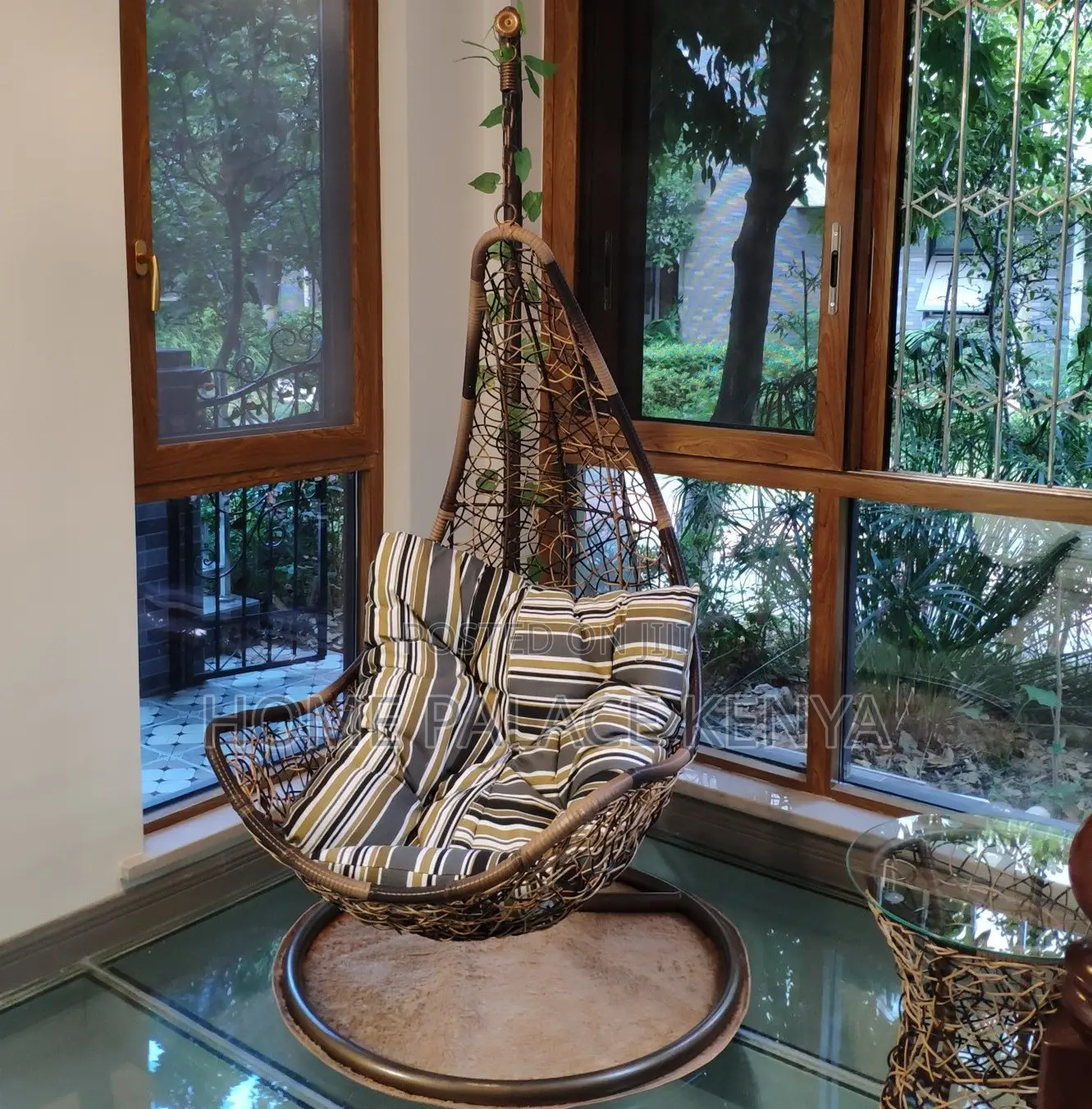 Swing Chair: Rattan Garden Swing Hammock Chair
