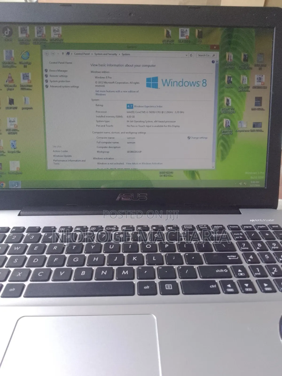 Laptop Asus ASUSPRO P2440UA 4GB Intel Core i3 HDD+SSD 512GB