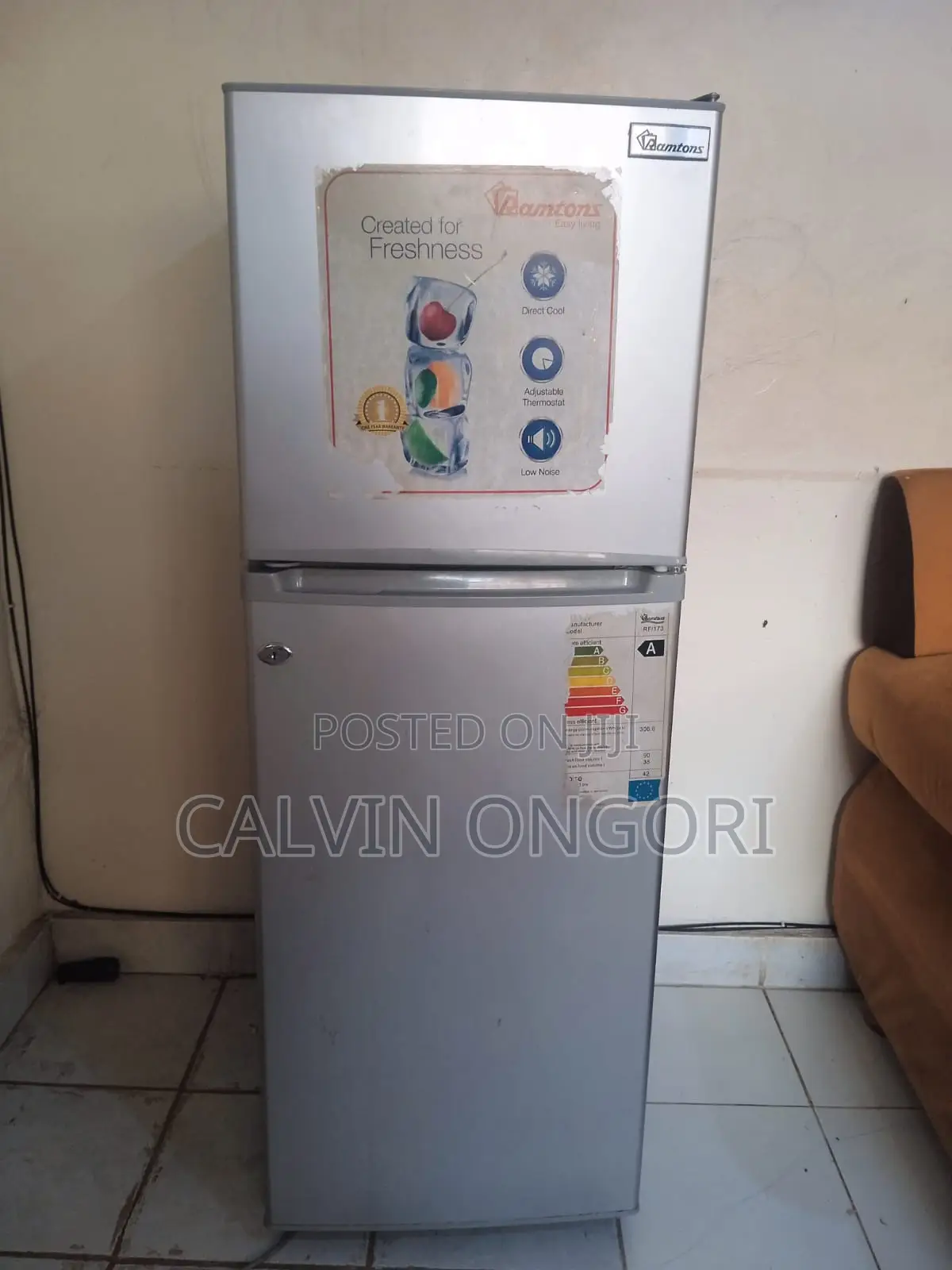 Ramtons 128l Two Door Fridge