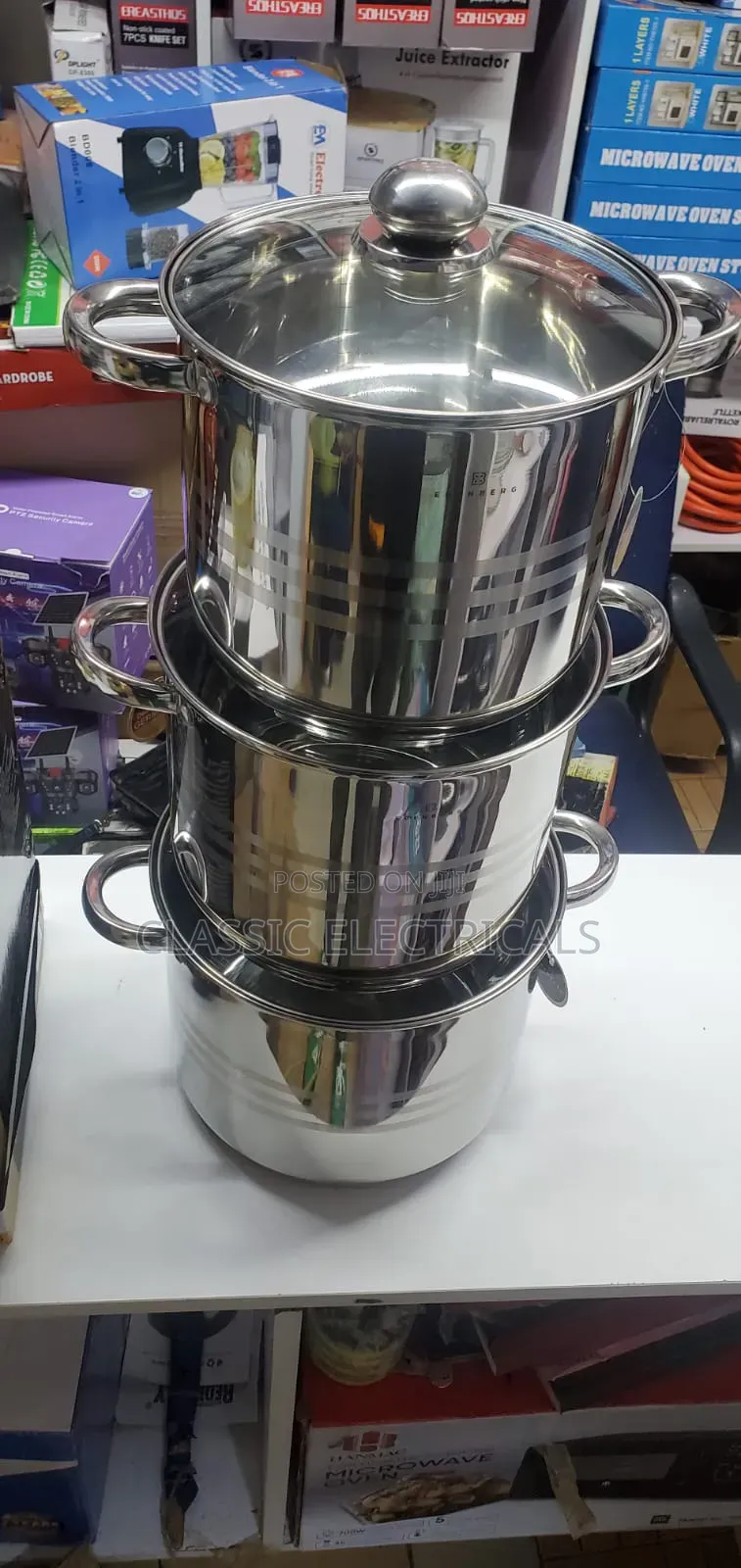 6 PCS Big Sizes Edenberg Cookware Set