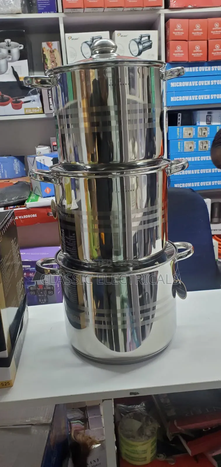 6 PCS Big Sizes Edenberg Cookware Set