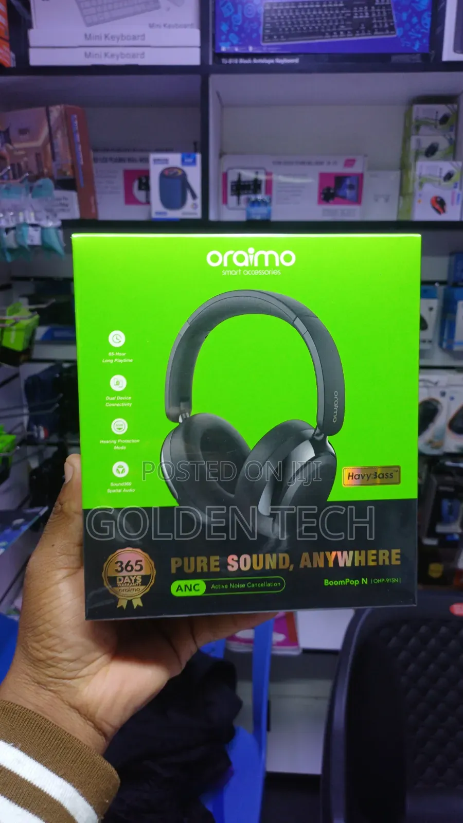 Oraimo Boompop N Foldable 65hr Playtime