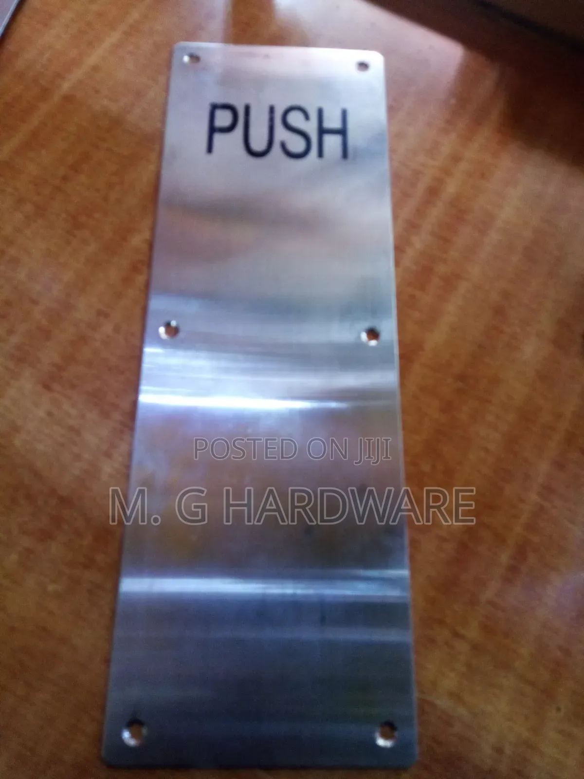 Push Handle Sign