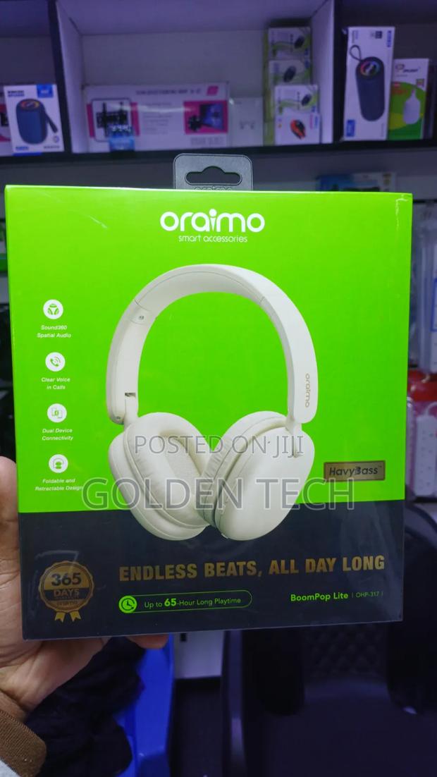 Oraimo Boompop Lite Enc Over-Ear Wireless Headphones 45hrs Playtime