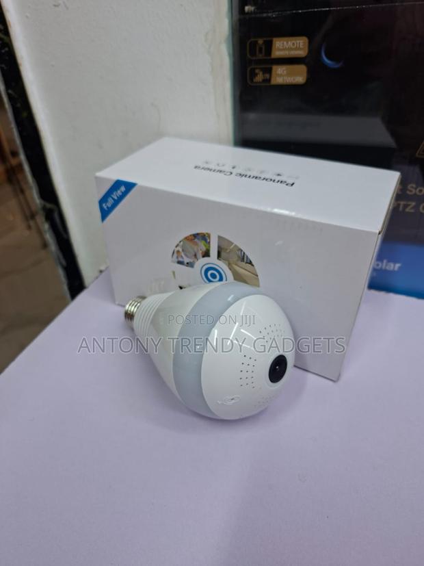 360 Degree Led Bulb Cctv Camera Smartphone Control - thumbnail 3