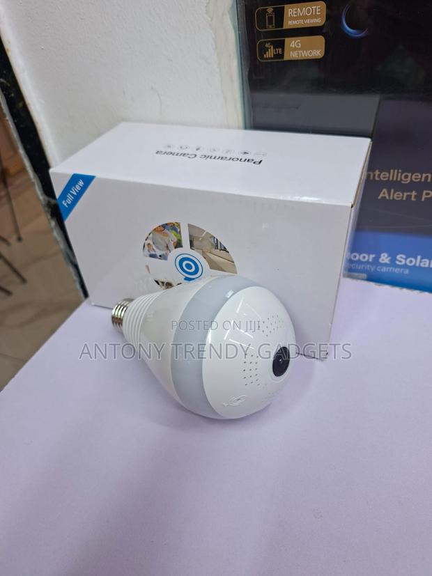 360 Wifi Fisheye Bulb Camera E27 Smart Surveillance Light