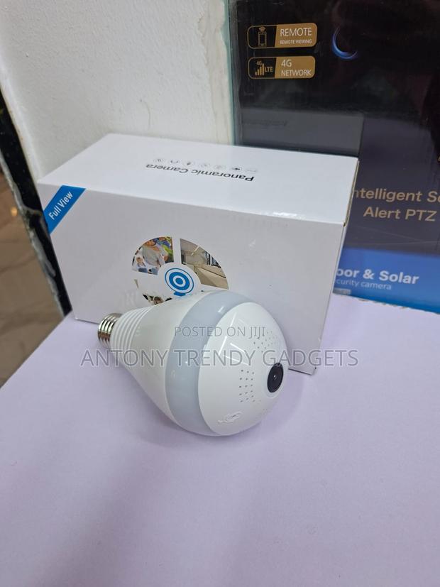 360 Wifi Fisheye Bulb Camera E27 Smart Surveillance Light - thumbnail 2