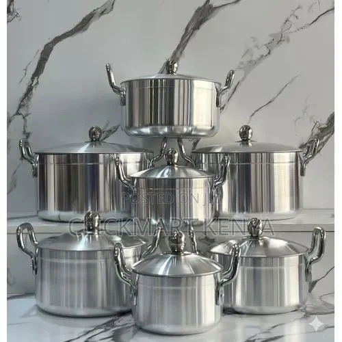 Heavy Cooking Pots Non Toxic Sufuria 7pots With Lids