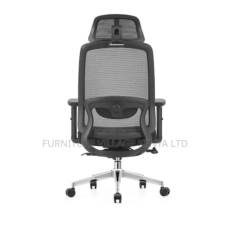 Adjustable Ergonomic Black Staff Room Chair