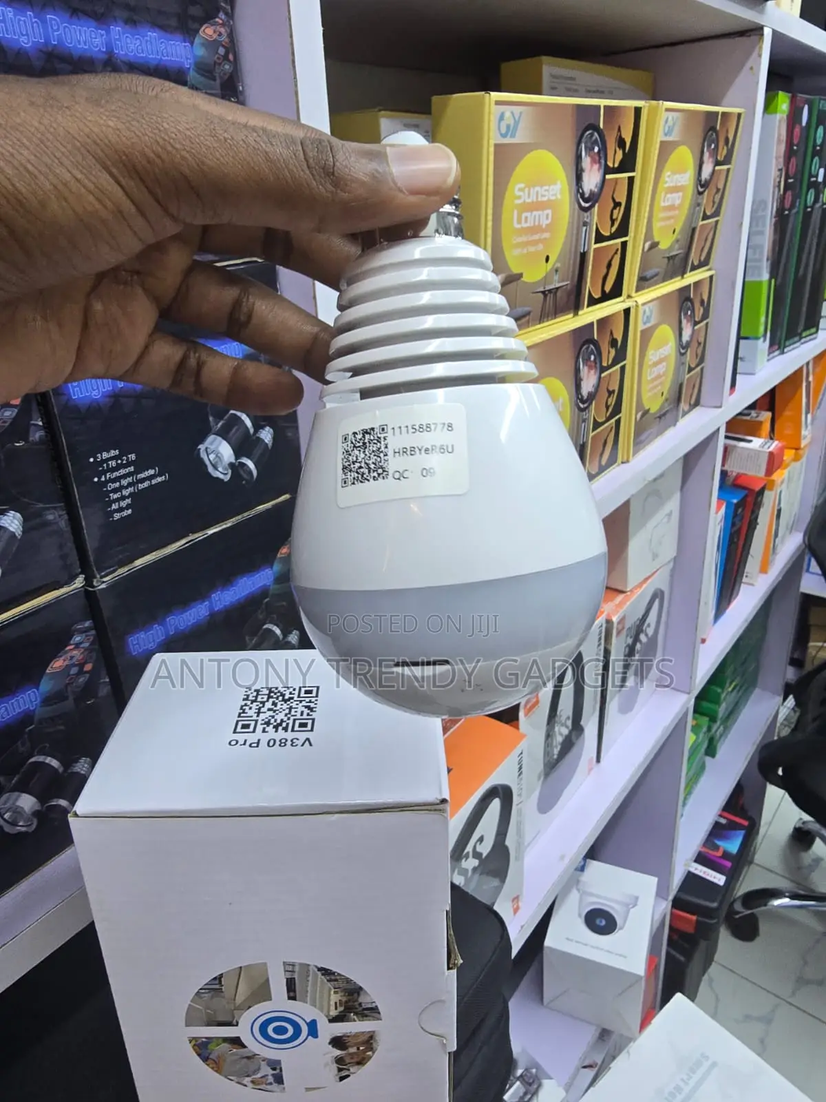 Panoramic Bulb Camera E27 Wifi Fisheye Cctv Device
