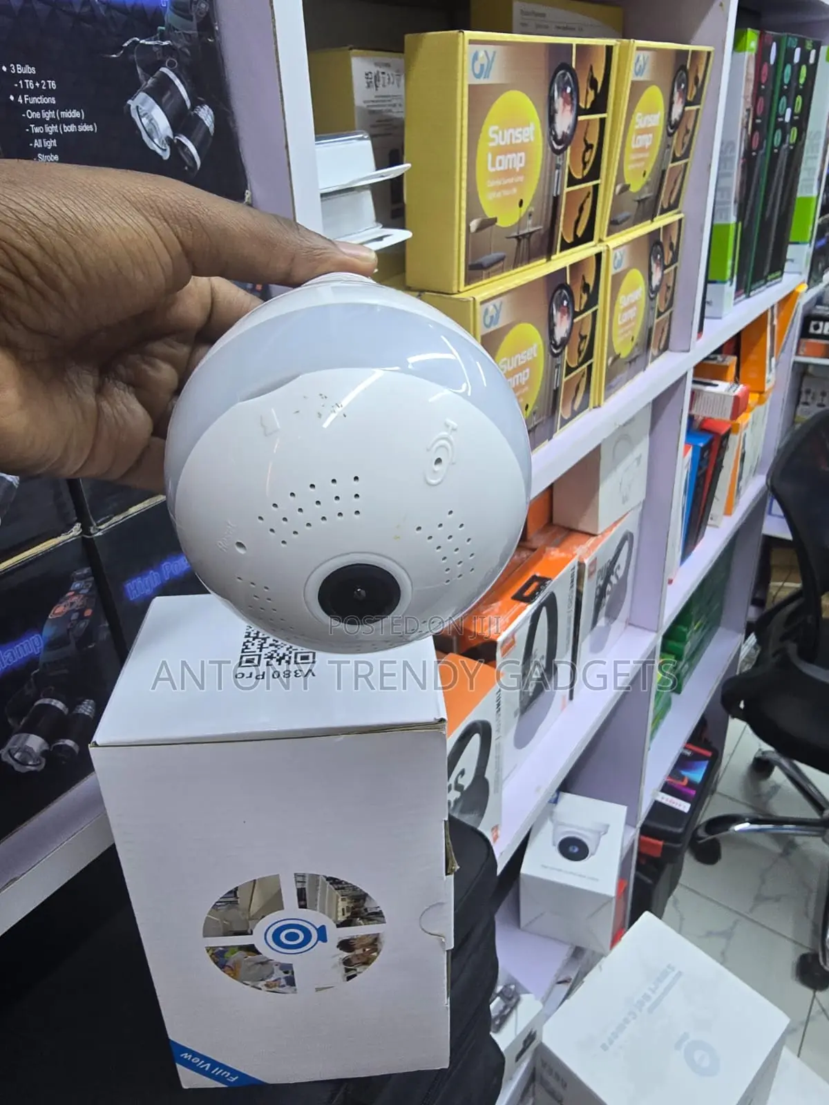 Led Light Bulb Security Camera 360 Degree Monitoring Cam