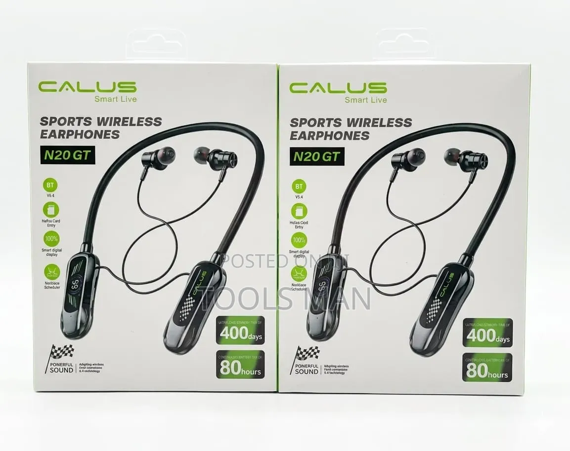 Calus N20 Gt Wireless Sports Earphones - 80h Playtime.