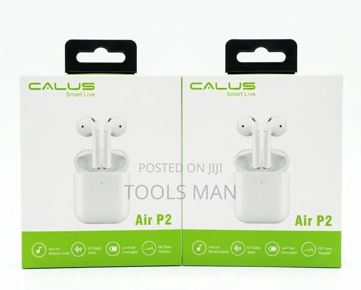 Calus Air P2 Wireless Earbuds - Hi-Fi Sound Enc Noise Cancelling.