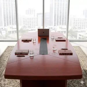 3000mm Mahogany Meeting Executive Table