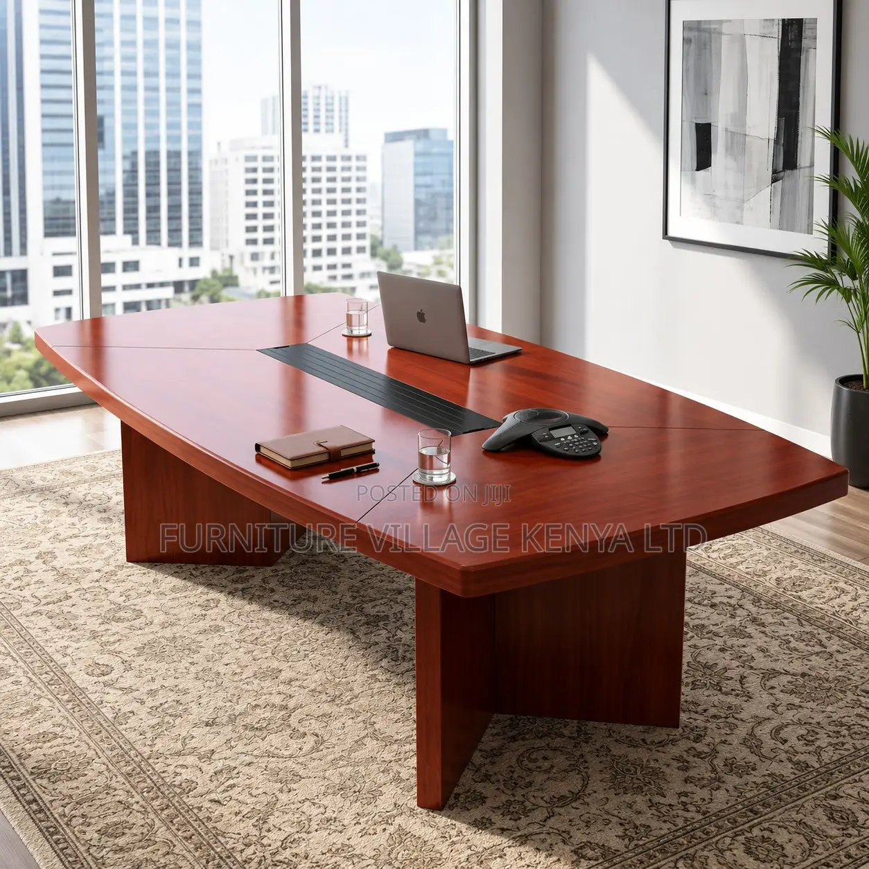 3000mm Mahogany Meeting Executive Table