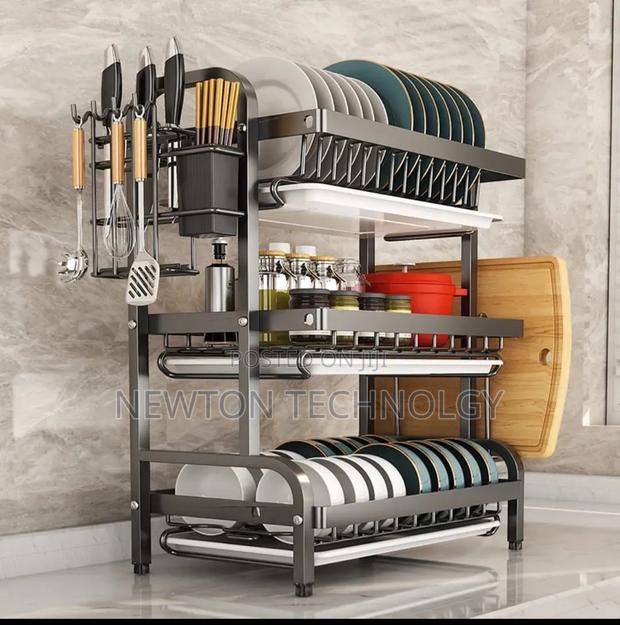 3 Tier High Quality Carbon Steel Dish Rack