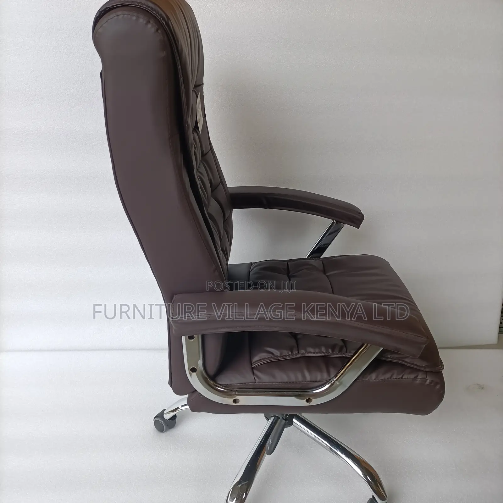 Adjustable Height Executive Office Leather Chair