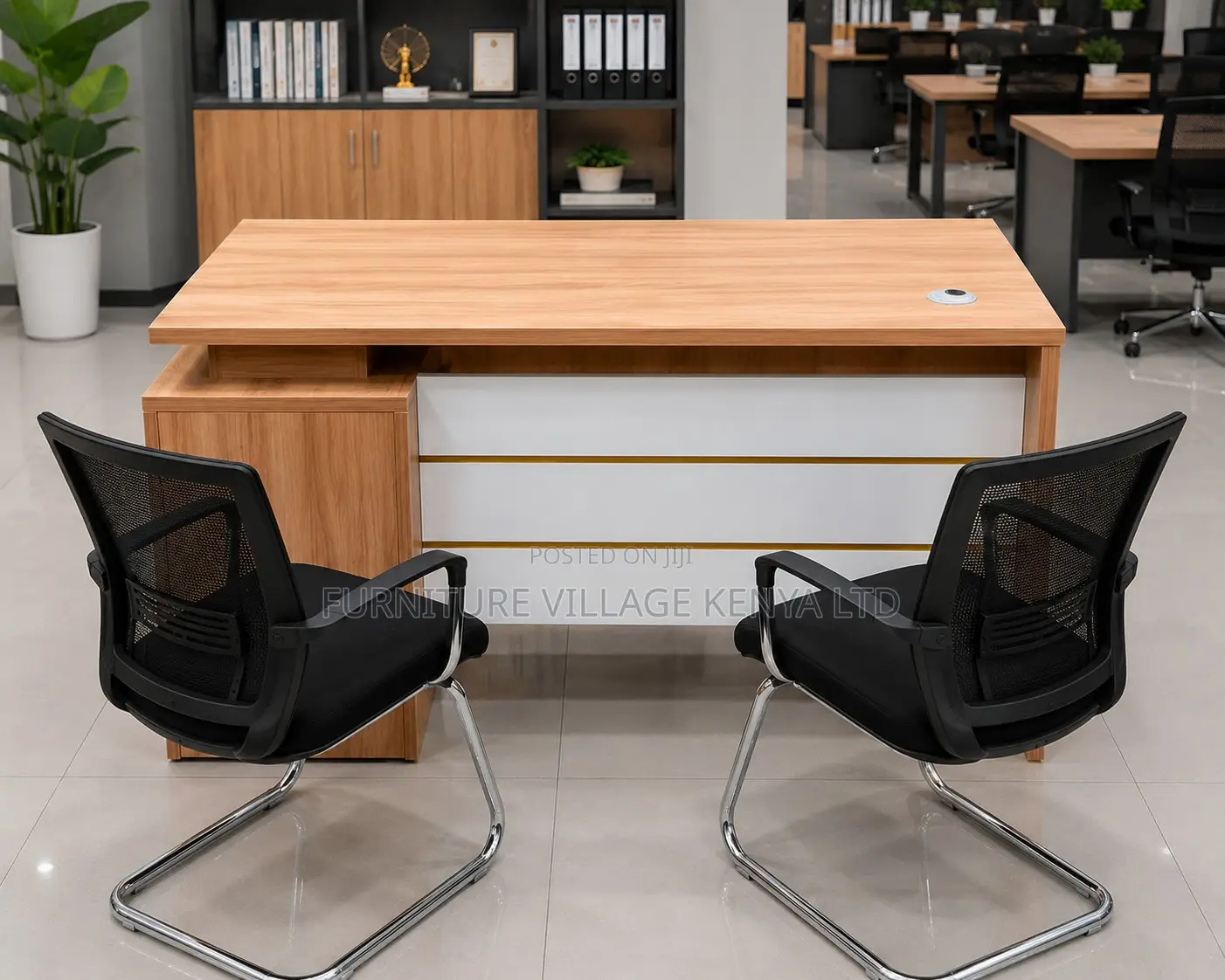 140cm Brown Advanced Economic Study Desk