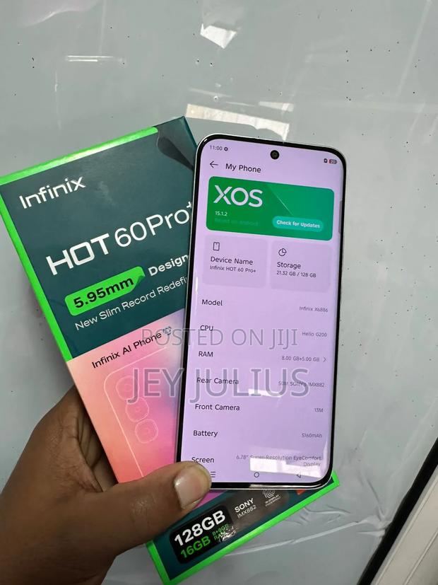 Infinix Hot 60 Pro+ 128 GB Silver - thumbnail 3