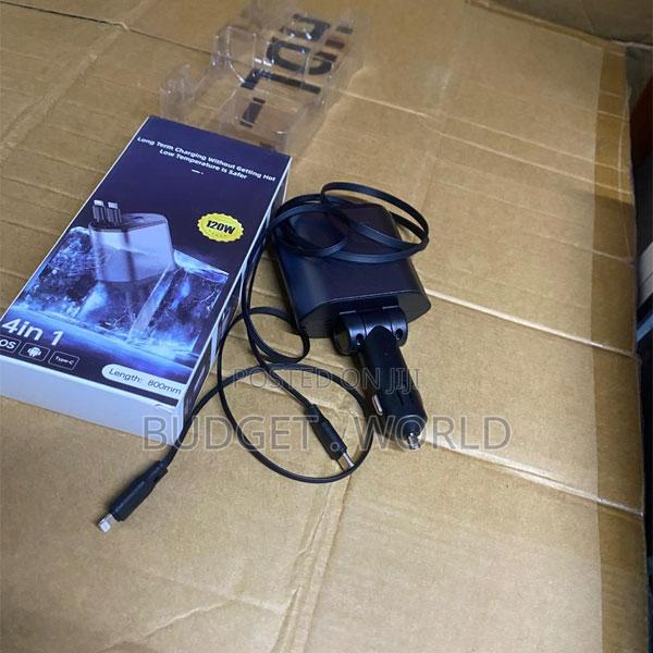 C1 Portable 4-in-1 Car Charging Device for Mobile Phones and Tablets
