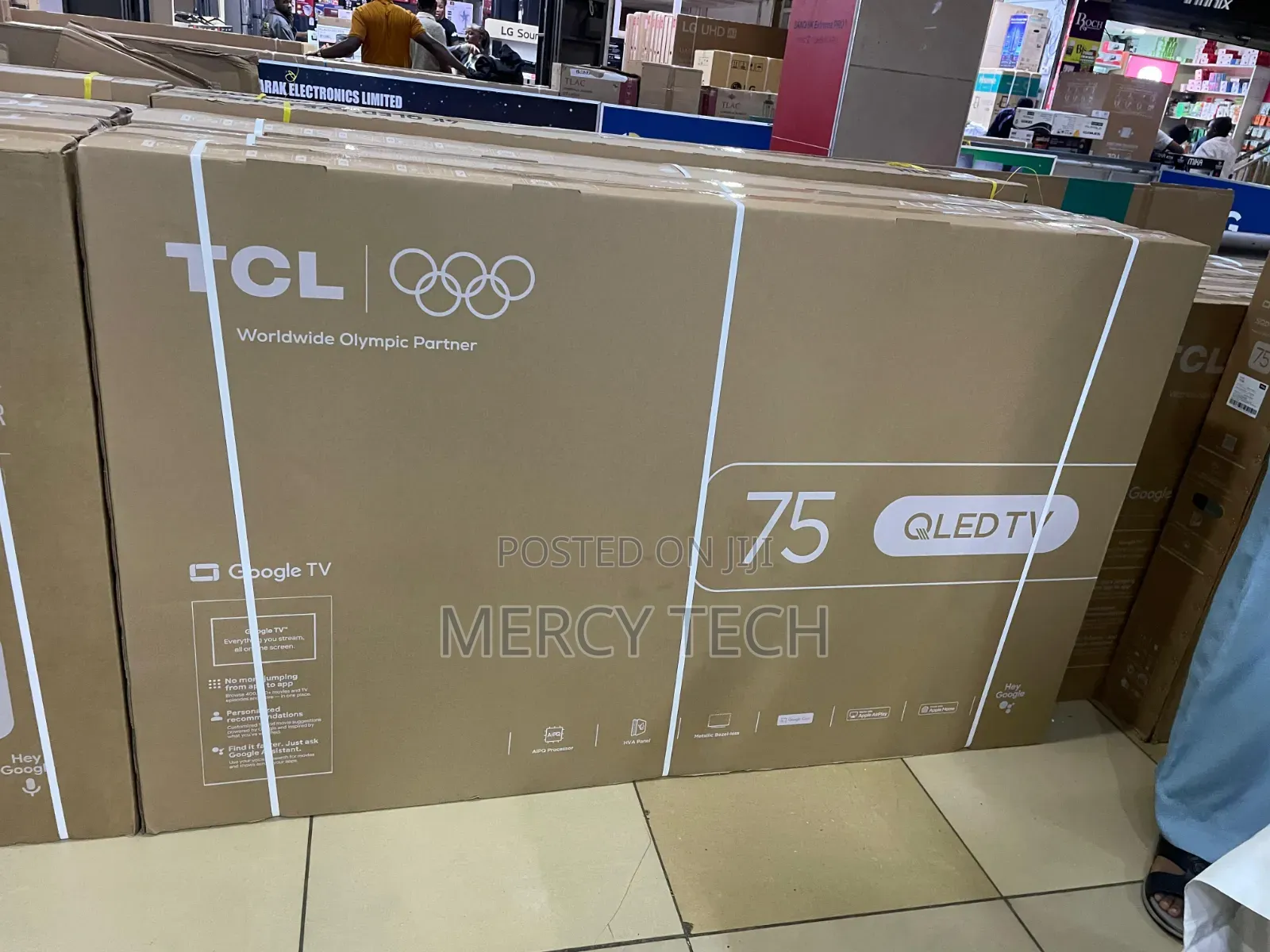 TCL 75" Qled Google Tv